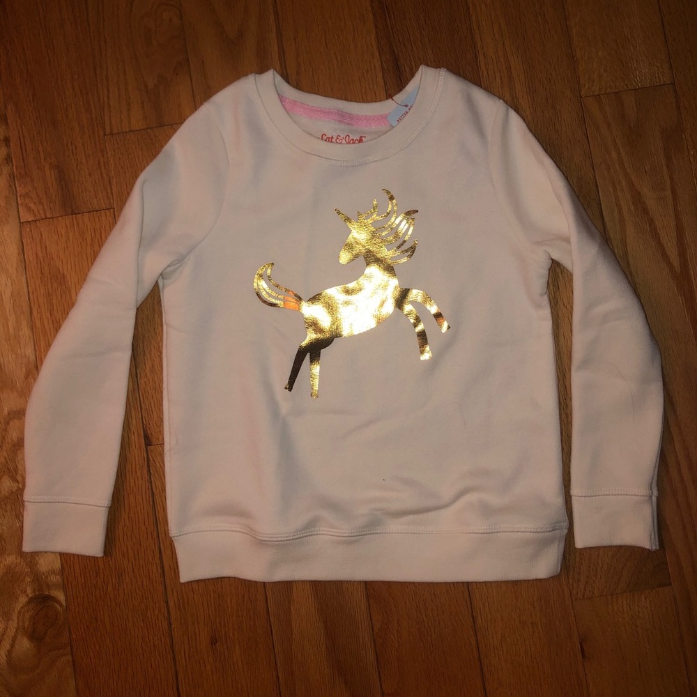 NWT girls unicorn sweatshirt